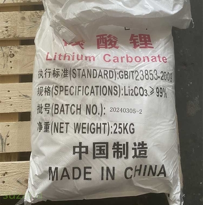 White Free-Flowing Powder Lithium Carbonate 99.7% With SGS Report CAS NO554-13-2